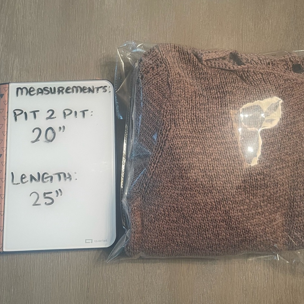 Rachel Zoe Karla Open Knit neutral fall sweater Taupe brown women Size L Classic - Picture 12 of 12